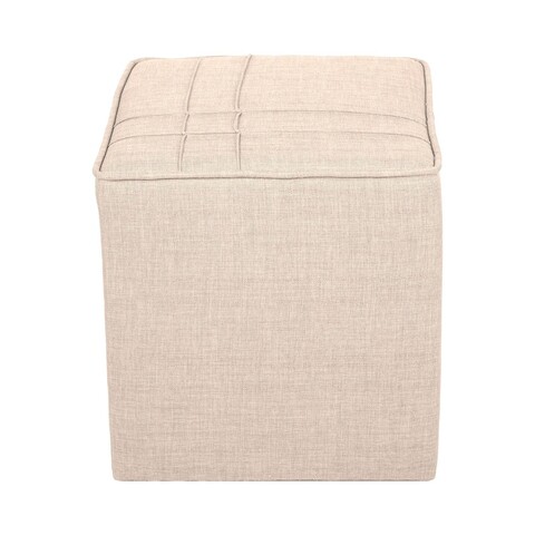 Taburet, Atelier del Sofa, 558ZEN1367, Frame: 100% SOLID FIR WOOD, Crem