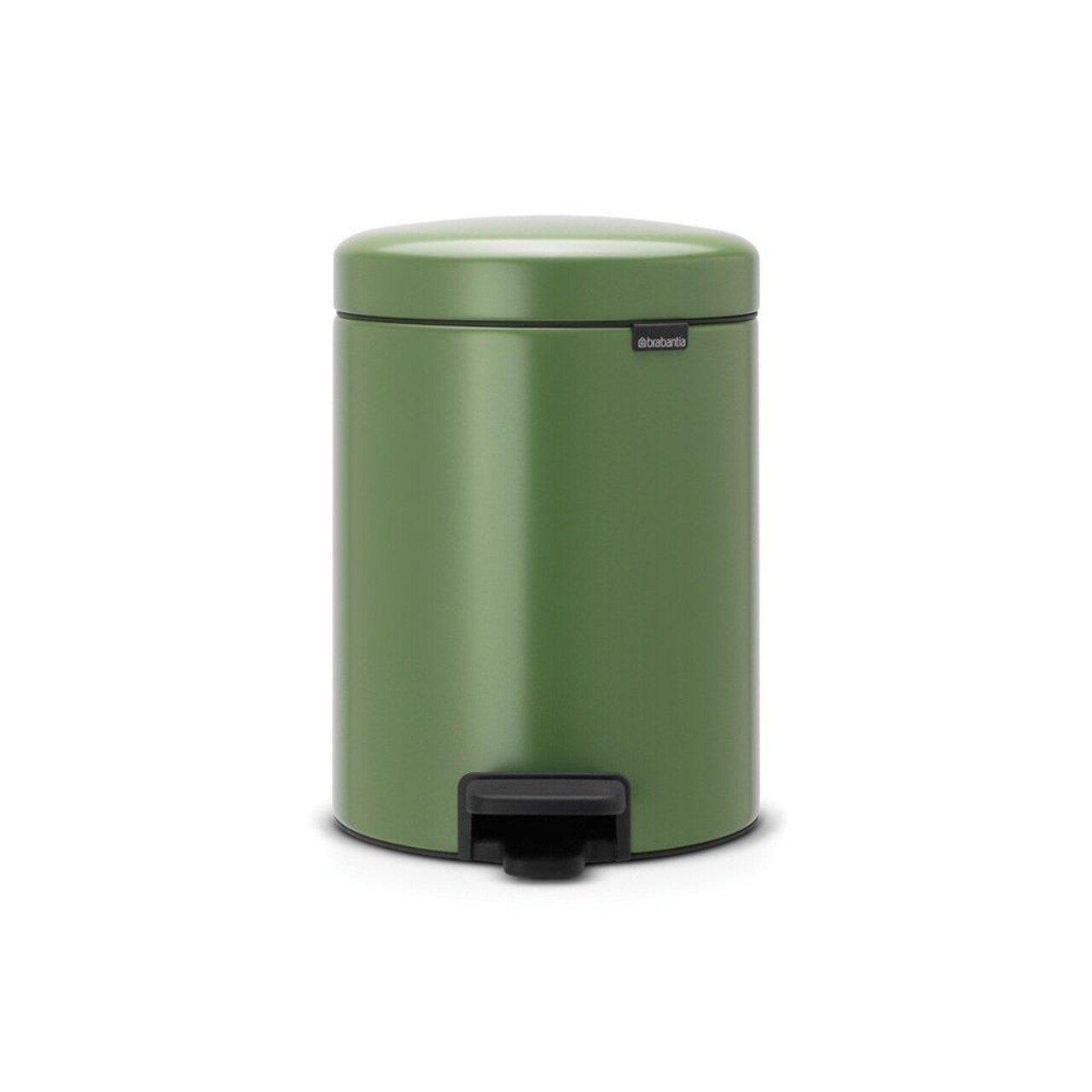 Cos De Gunoi Cu Pedala, Brabantia, Icon Moss Green, 5 L, Inox, Verde