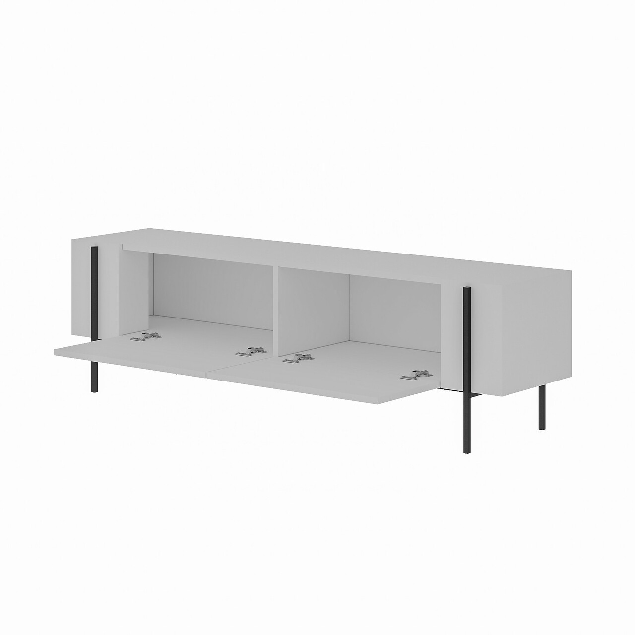 Comoda TV, Hanah Home, Herman, 160x45.6x31.4 cm, Alb - view 8