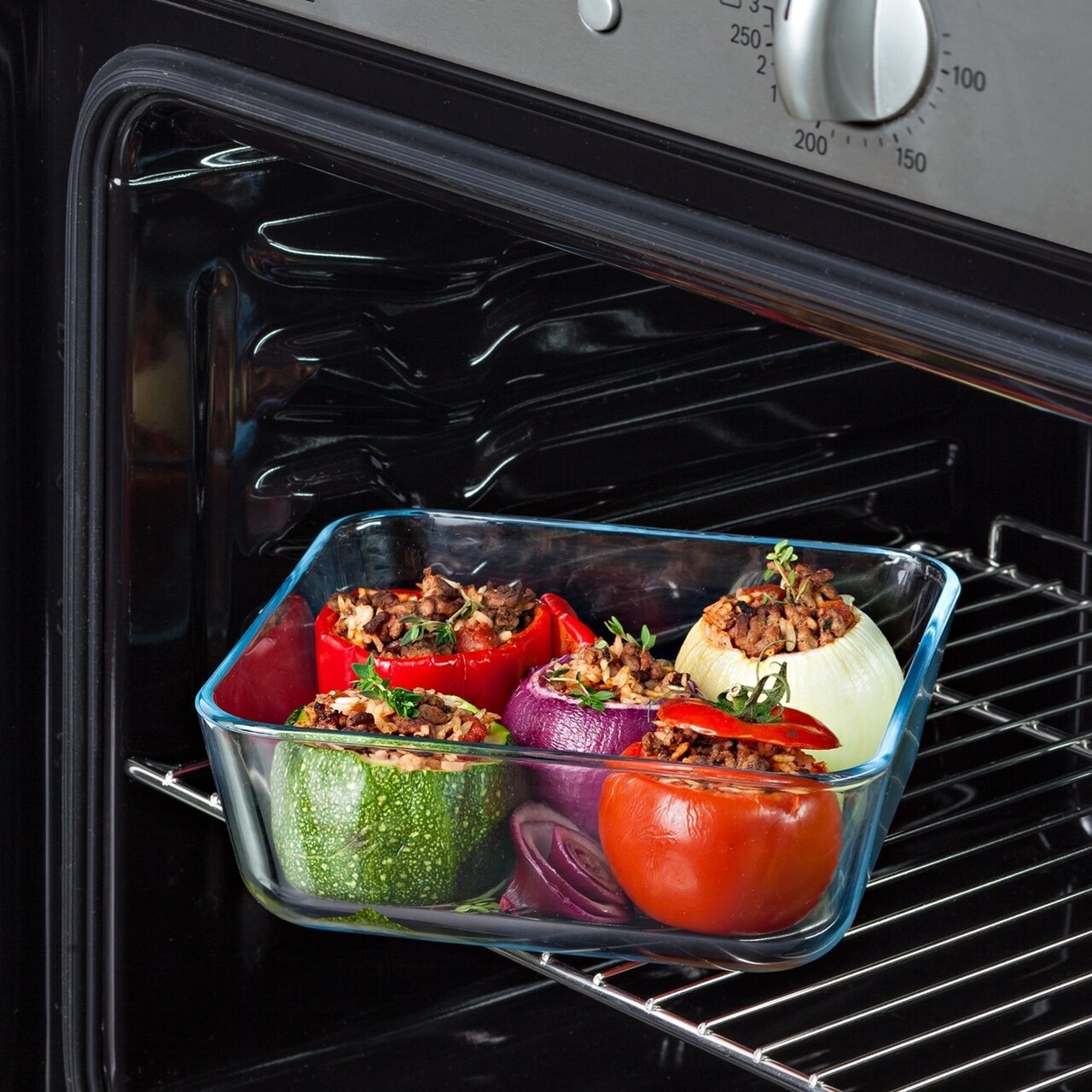 Caserola dreptunghiulara, din sticla termorezistenta, cu capac, 1,5L, "Cook&amp;Freeze" - Pyrex - imagine 4