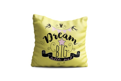 Perna decorativa girl, oyo kids, 43x43 cm, poliester, multicolor