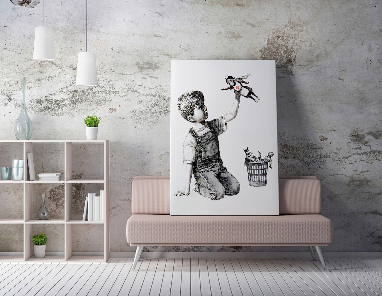 Tablou decorativ, WY62 (70 x 100), 50% bumbac / 50% poliester, Canvas imprimat, Multicolor