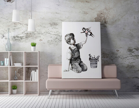 Tablou decorativ, WY62 (70 x 100), 50% bumbac / 50% poliester, Canvas imprimat, Multicolor