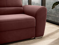 Coltar extensibil stanga 3 locuri ELTAP, LT-24LU, Siber, 270x186x93 cm, lemn/poliester, roz inchis