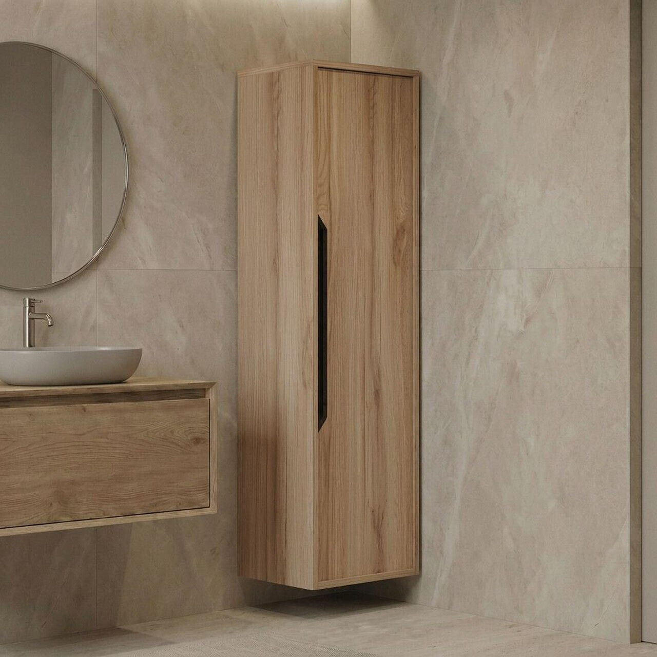 Dulap de baie, Hanah Home, Galia 40, Stejar