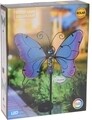 Lampa de gradina Butterfly, 25x9x105 cm, metal, rosu