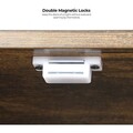 Dulap pentru litiera pisici / casa de toaleta pisici, Feandrea, 80x53x49.2 cm, PAL, maro rustic
