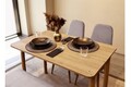 Set masa extensibila si 4 scaune, Vella, Vina Mini 01 0701, PAL, Stejar / Gri Soho