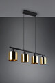 Lustra Jason, RL, 75x12x150 cm, 10W, 4x E14, metal, auriu