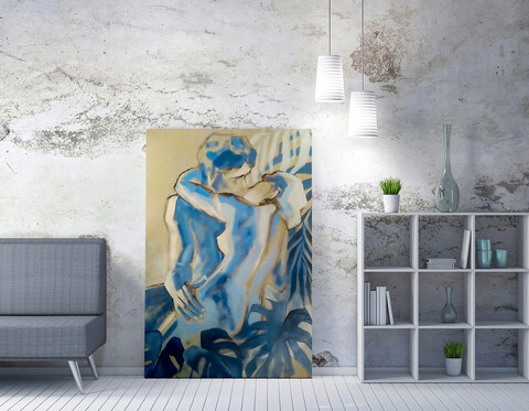 Tablou decorativ, wy190 (70 x 100), 50% bumbac / 50% poliester, canvas imprimat, multicolor