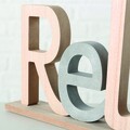 Decoratiune Buddha Letter Relax V2, Boltze, 38x5x16 cm, MDF