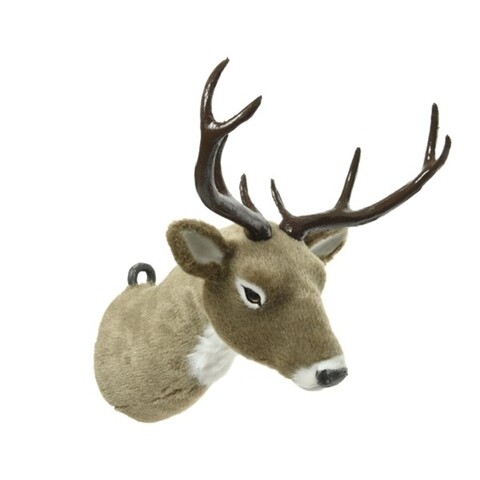 Poza Decoratiune de perete Reindeer head, Decoris, 31x29x26 cm, plastic, maro