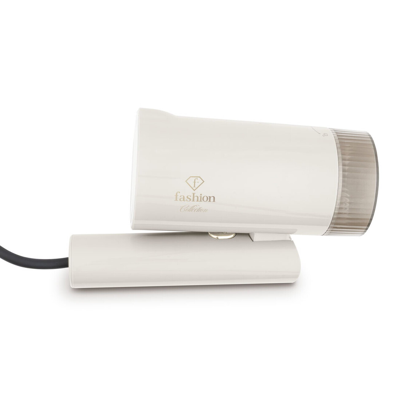 Aparat de calcat cu aburi portabil, pliabil Fashion TV, Matte Cream-Gold, 1000W, 100 ml, invelis ceramic, crem - imagine 3