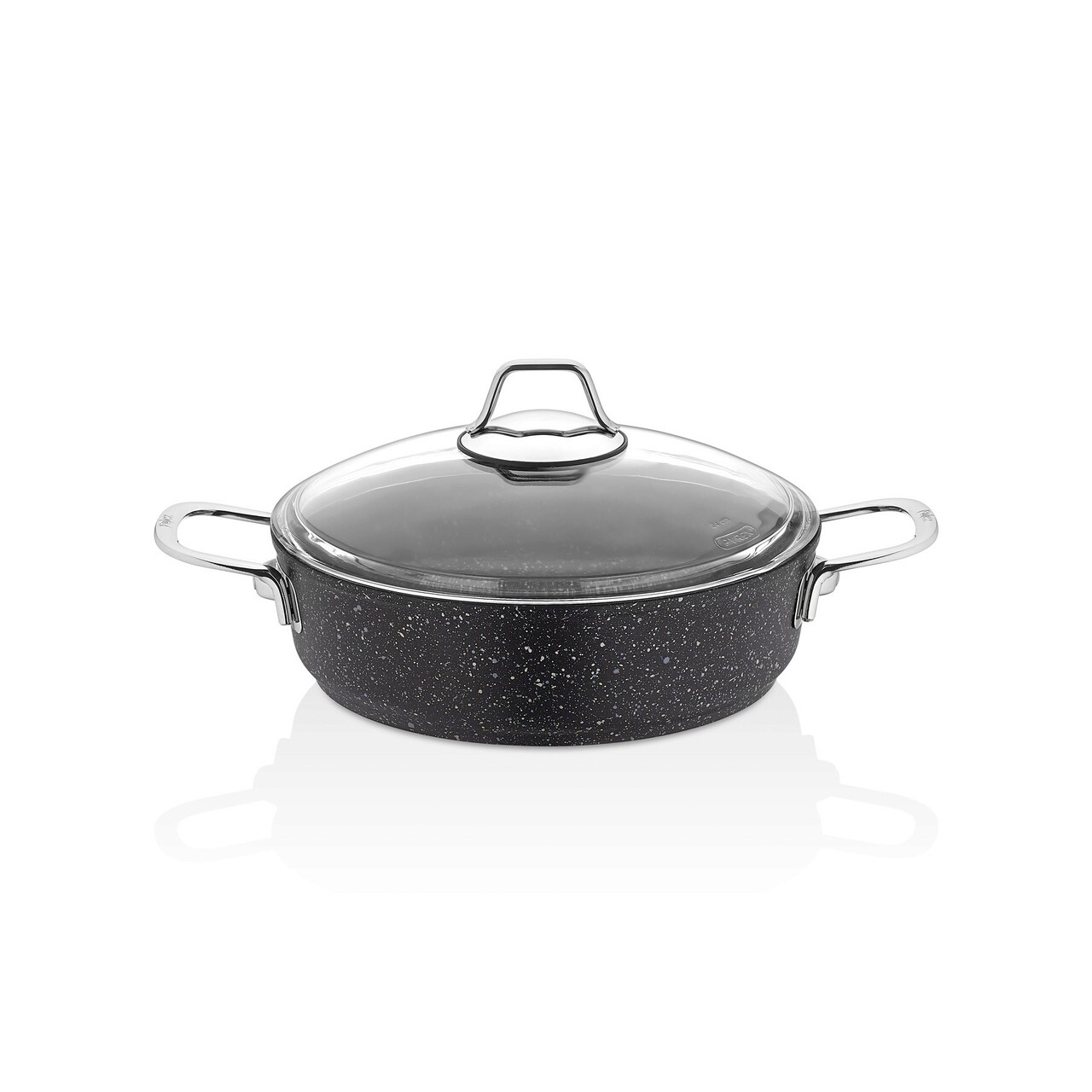 Oala, Hermia, 440FLZ1115, Invelis din granit, Mașină de spălat vase - nesigură / Cuptor cu microunde - nesigură, Negru