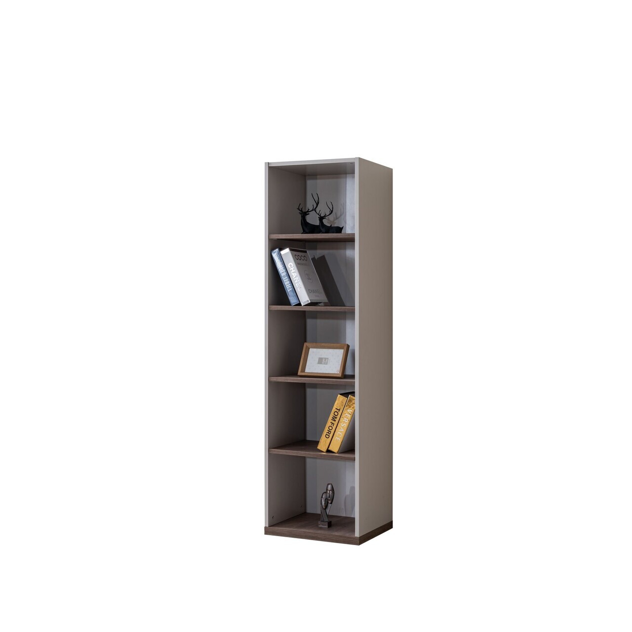 Corp biblioteca, Hanah Home, Milano, 45x170x40 cm, PAL, Alb/Maro - view 3