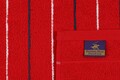 Set 3 prosoape de maini 407, Beverly Hills Polo Club, 50x90 cm, bumbac, alb/albastru inchis/rosu