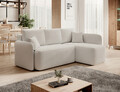 Coltar extensibil dreapta 3 locuri ELTAP, Hadson, 206x150x89 cm, lemn/poliester, alb