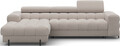 Coltar extensibil dreapta 3 locuri ELTAP, LT-18SO, Felro, 285x181x93 cm, lemn/poliester, bej