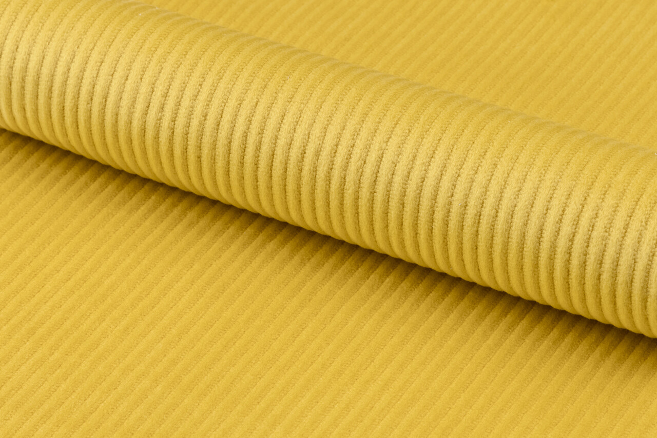 Scaun Ines, Actona, 49.2x57.5x84 cm, tesatura corduroy/otel, curry - view 5