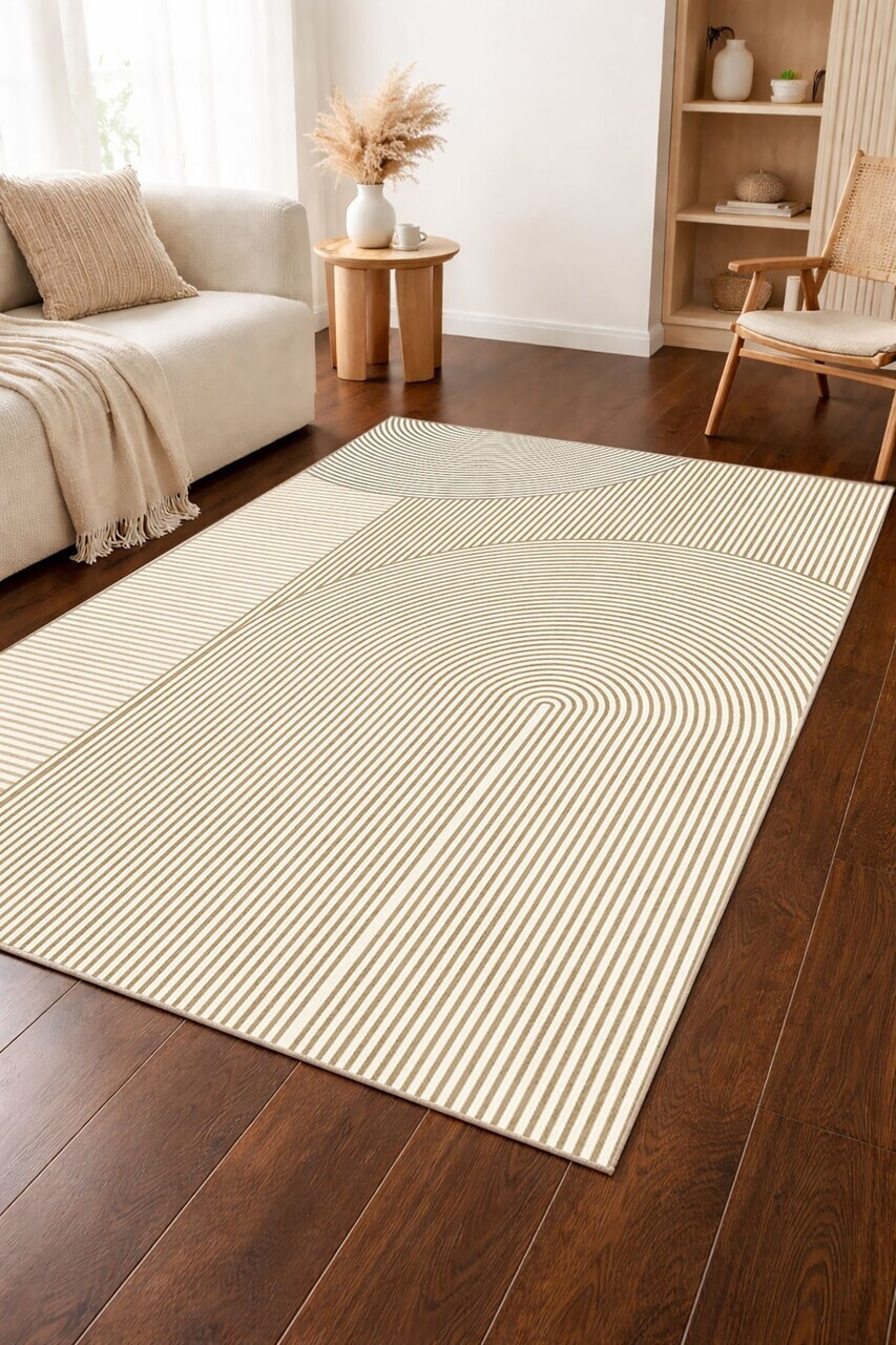 Covor, CLR-7185-10, 100x200 cm, Poliester, Bej