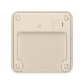 Cantar digital pentru baie, Brabantia, Soft Beige, 30x30x2.4 cm, max 180 kg, sticla, bej