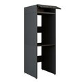 Dulap masina de spalat, Hanah Home, 2375, 67x196.2x65 cm, PAL MELAMINAT, Antracit