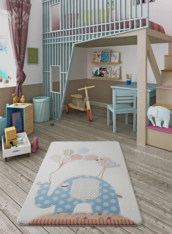 Covor, Spotty Elephant, 133×190 cm, Poliamida, Multicolor
