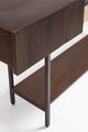 Consola Kibik, Bizzotto, 165x35x78 cm, lemn de mango/otel/piatra naturala, natural