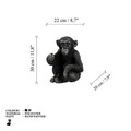 Decoratiune, Monkey, Poliester, Negru