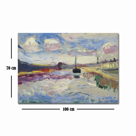 Tablou decorativ, 70100FAMOUSART-018, Canvas, 70 x 100 cm, Multicolor