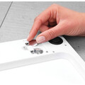 Cantar digital pentru baie, Brabantia, White, 30x30x2.5 cm, otel, alb