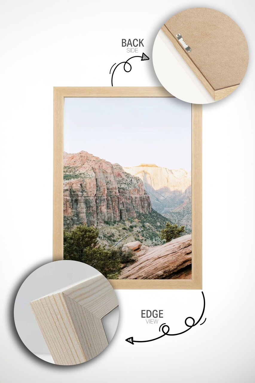 Set 2 tablouri decorative, Ersy2Lımodel28-Ahsap, Vopsea: 100% MDF (grosime: 2,7 mm), Multicolor - view 2