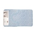 Set 2 covorase de baie, Casa Plastor, Honey, 45 x 73 cm, 37 x 45 cm, poliester/poliuretan/PVC, bleu