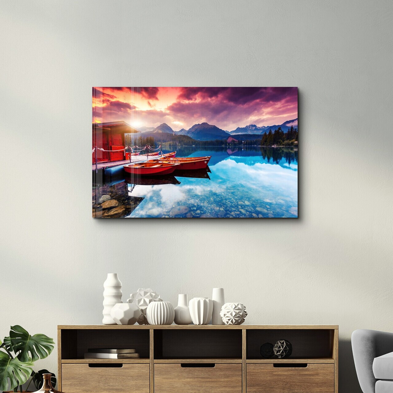 Tablou decorativ, CAM-3041, Dimensiuni: 46 x 72 cm, Multicolor — imaginea 2