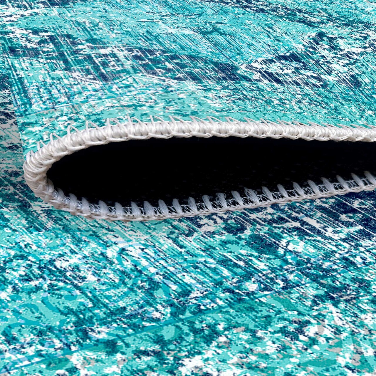 Covor, Woobtny0215, 160x250 cm, Albastru — imaginea 5