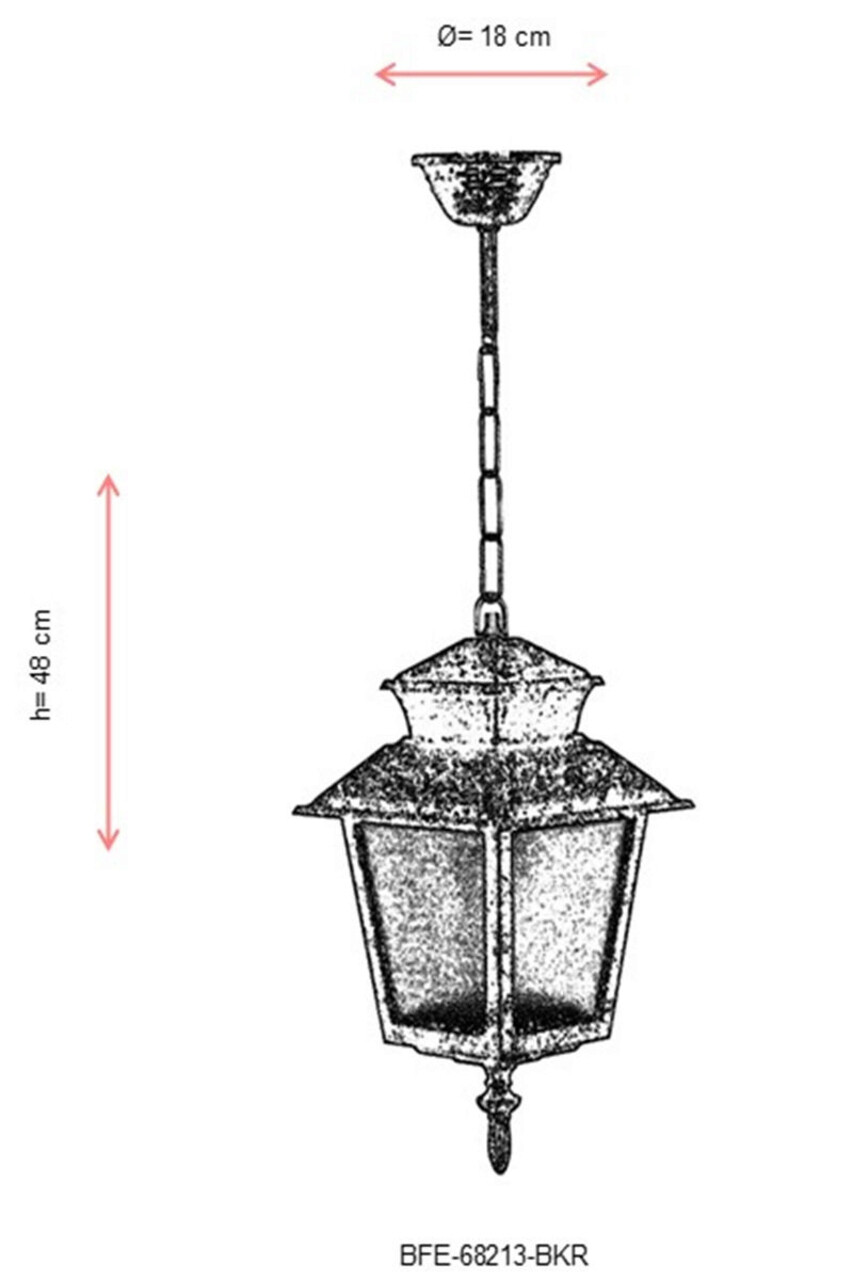 Lustra de exterior, Avonni, 685AVN1376, Plastic ABS, Maro