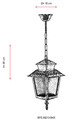 Lustra de exterior, Avonni, 685AVN1376, Plastic ABS, Maro