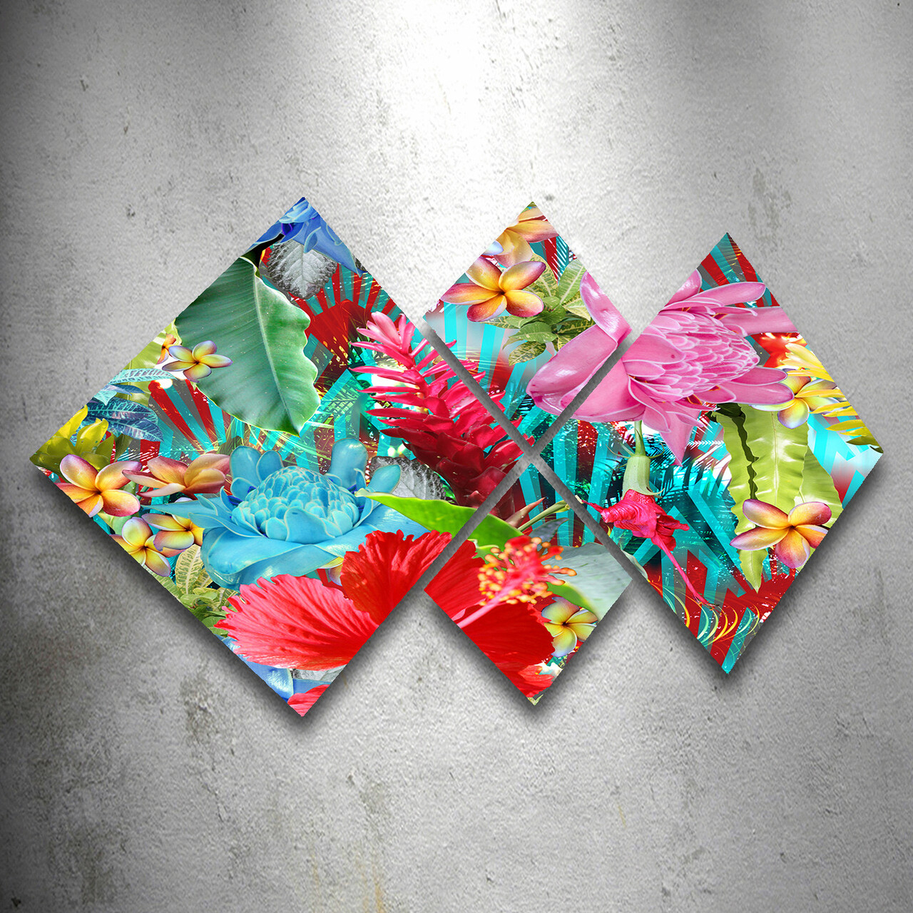 Set 4 tablouri decorative, 4MDF316140269, MDF, Imprimat UV, Multicolor - 1 | YEO