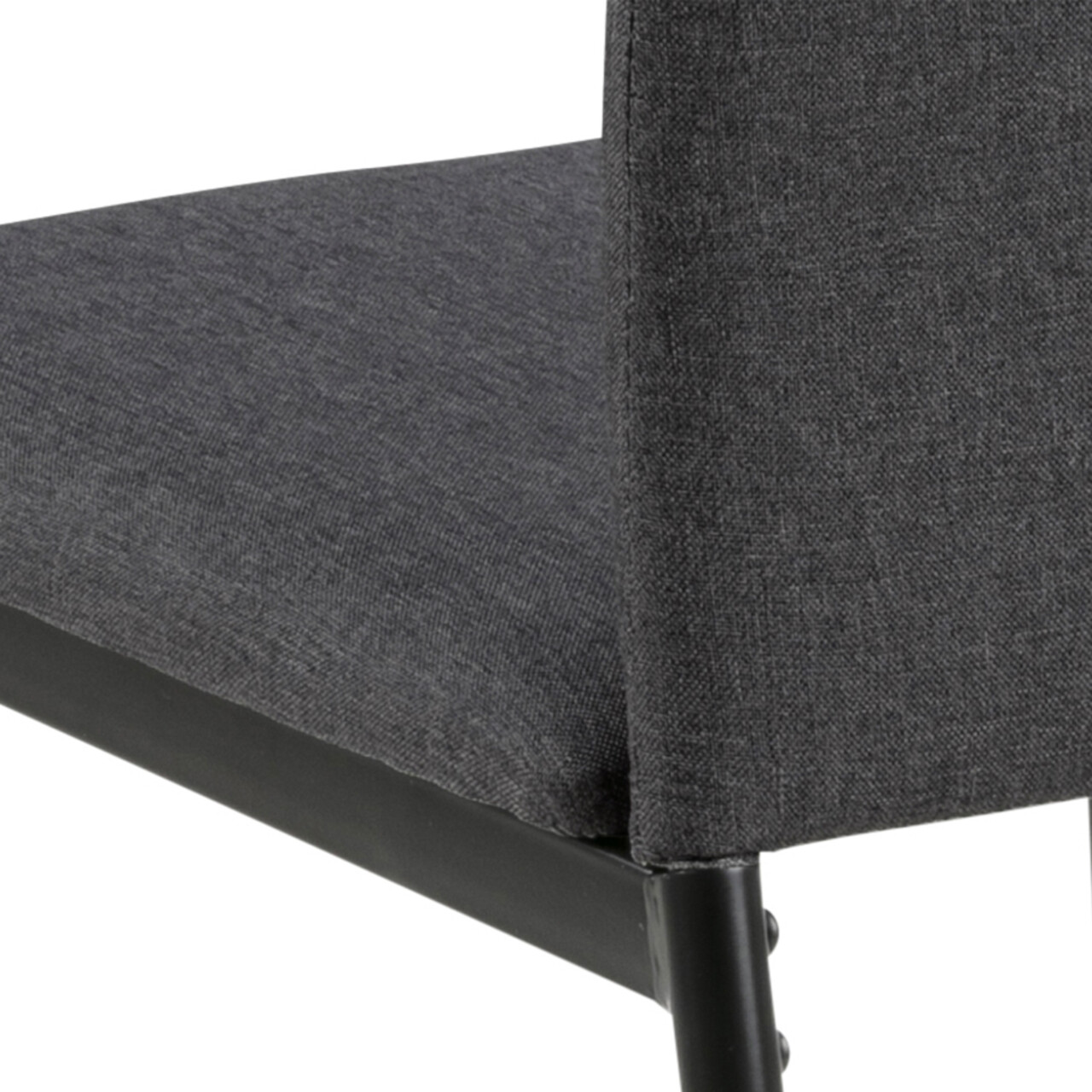 Scaun Demina, Actona, 43.5x53x92 cm, poliester/otel, gri - view 3