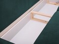 Canapea extensibila, Pivoine, Mazzini Sofas, 3 locuri, cu lada de depozitare, 245x95x98 cm, catifea, albastru petrol
