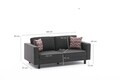 Canapea 2 locuri, Atelier del Sofa, 613LFS1193, Antracit