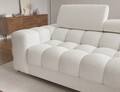 Coltar extensibil dreapta 3 locuri ELTAP, RT-01ROY, Felro, 285x181x93 cm, lemn/poliester, alb