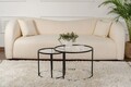 Set masuta de cafea, Nordure, Aurum, Negru/Transparent