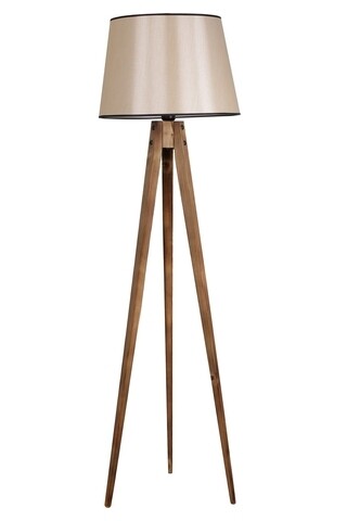 Lampadar, Luin, 8285-6, E27, 60 W, lemn/textil Iluminat