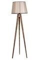 Lampadar, Luin, 8285-6, E27, 60 W, lemn/textil