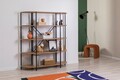 Corp biblioteca, Sapphire, Signa Rafix, 139x155x34 cm, PAL, Pin Atlantic / Negru