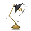 Lampa de masa, Insignio, 780SGN2632, Metal, Negru