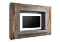 Mobilier living, Rock Betonoxid, 226 x 163 x 40 cm, PAL/MDF, maro/gri