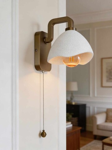 Aplica de perete, L'essentiel Maison, 222VVD1001, Auriu antic / Alb