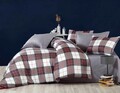 Lenjerie de pat dubla 3 piese, 479, Pearl Home, Poliester Satinat